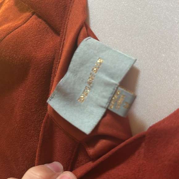Skies are Blue Medium Rust Colored Dress- suede - Picture 3 of 3